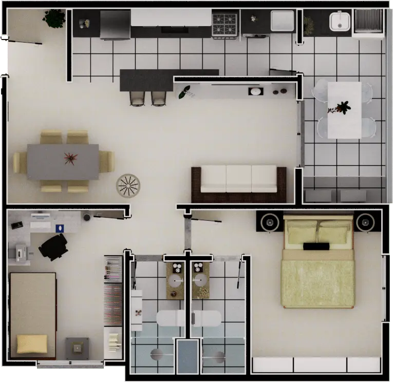 APARTAMENTO FINAL 2,3,4 - 70M²